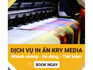 In ấn dễ dàng và tiết kiệm chi phí với dịch vụ in ấn của KRY Media!